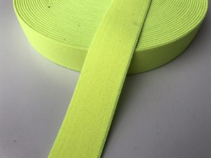 Blød elastik - velegnet til undertøj, 2,5 cm - ensfarvet, neon gul